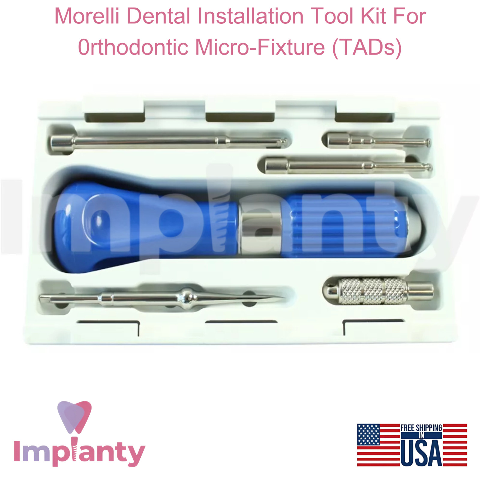 Morelli Dental Installation Tool Kit For 0rthodontic Micro-Fixture (TADs)