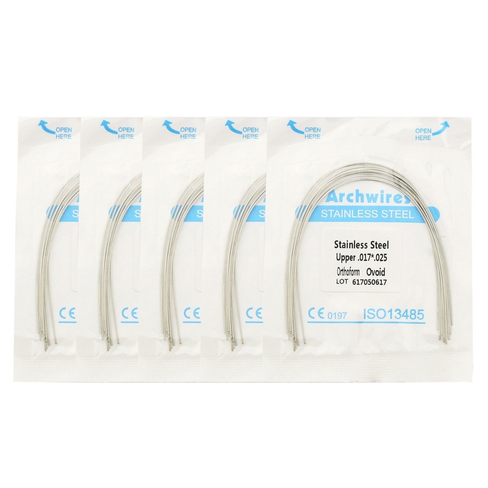 Dental Orthodontic Arch Wire Stainless Steel Rectangular alambre arco Ovoid