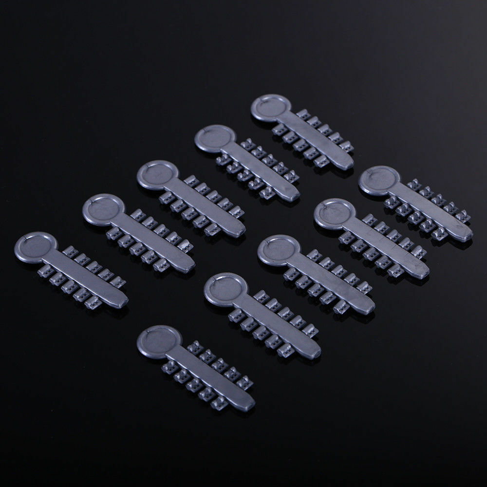 200 Pcs/Bag Dental Ortho Elastomeric Elastics Rubber Rotation Wedge Grey/Silver