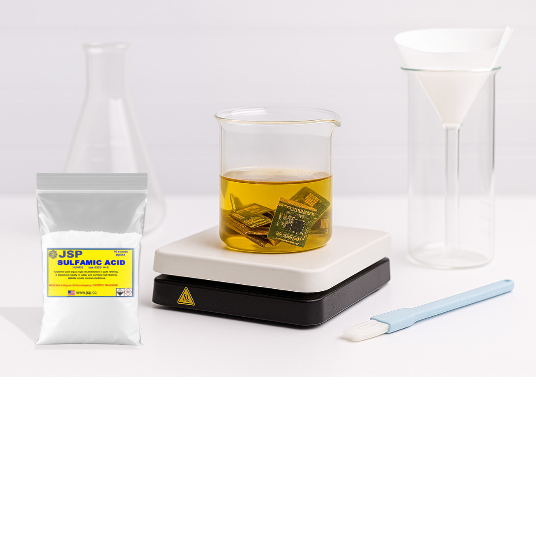 JSP Sulfamic Acid 16oz Bag 99% Pure Reagent Grade Fine Powder Gold Refining Aqua