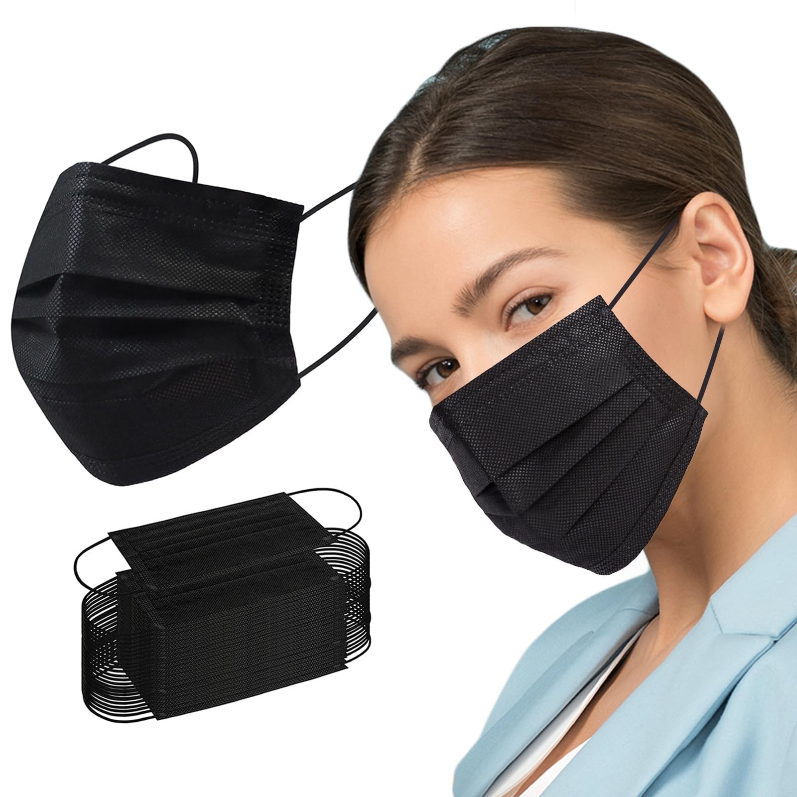 Borje Disposable Face Mask, 100 PCS 100 Count (Pack of 1), Adults 100 Pcs