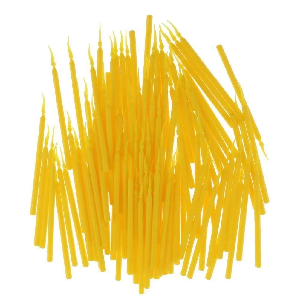 100 Pcs/Pack Disposable Dental Interdental Long Handle Plastic Wedges S/M/L