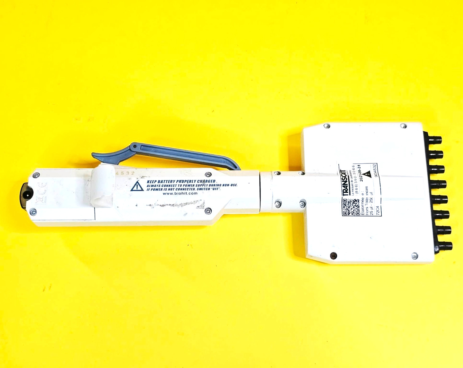 ⚡UNTESTED⚡BIOHIT EPET 25-250µL ul ELECTRONIC AIR-DISPLACEMENT MICROPIPETTE LCD