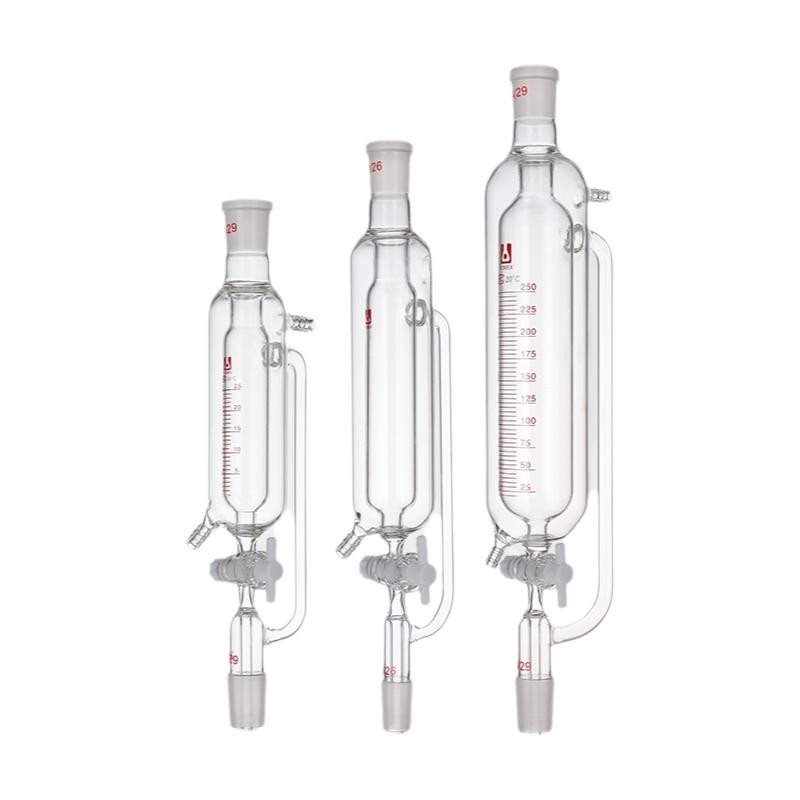 Chemistry Double-Layer Funnel 25ml-1000ml Constant Pressure Lab Glass Supply