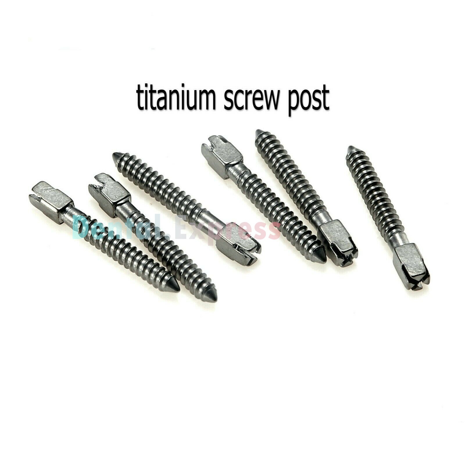 120pcs Dental Screw Post Titanium Kit Silver Gold Plated Conical Root Canal Pins
