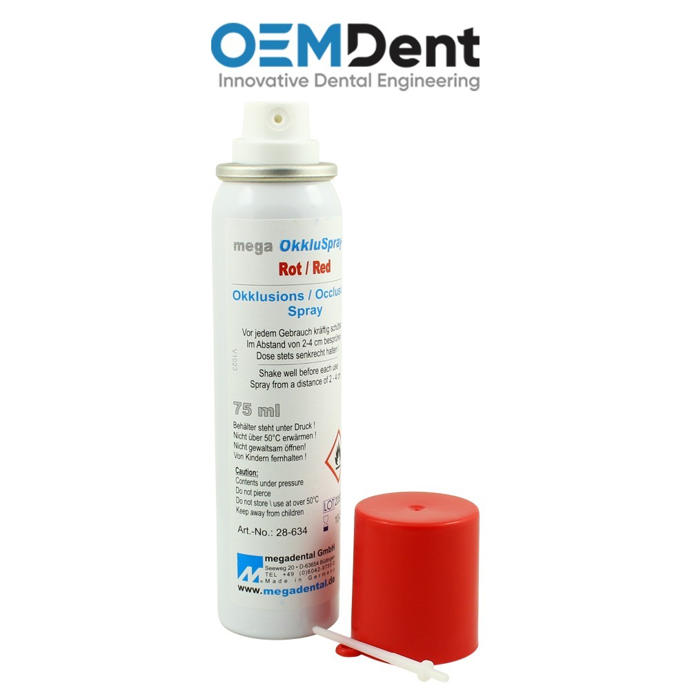 Dental Restorations Megadental Mega OccluSprays C – 75ml High Spot Detection Lab