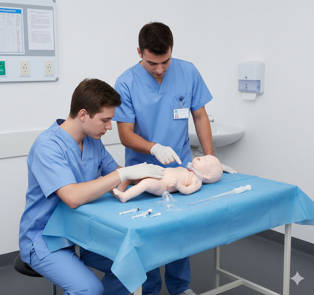 Tracheostomy Care Infant Model for Nursing & Medical Training | Pediatric Airway