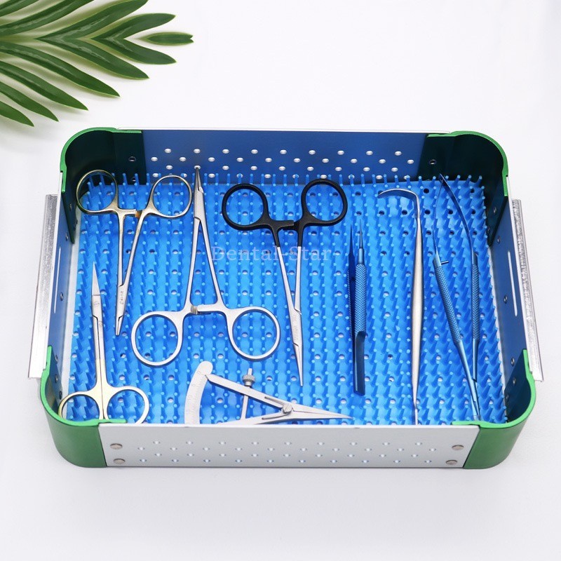 Surgical Sterilization Tray Box Aluminum Alloy Disinfection case Box Instrument