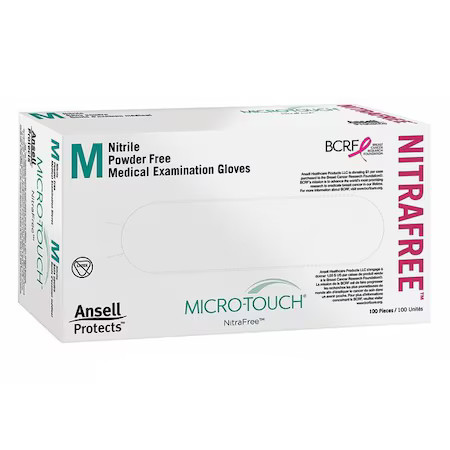 Micro-Touch 313016 Nitrafree, Disposable Gloves, 2.00 To 2.99 Mil Palm,