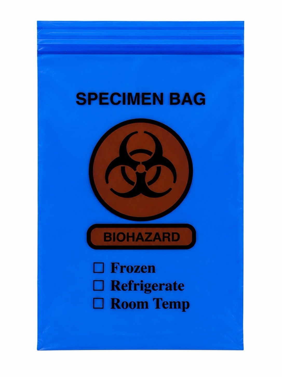 MediChoice M20609BE Specimen Biohazard Bags 6×9 Blue Zip Closure 1000/Case