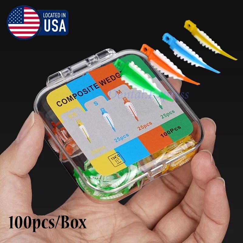 100Pc/Box Dental Soft Strata G Wedges Diastema Composite Matrix Fit Garrison USA