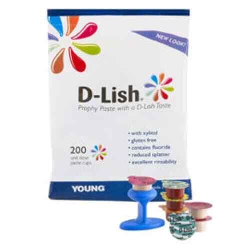 D-Lish Coarse Key Lime Prophy Paste 200/Bx. 1.23% Fluoride & Xylitol