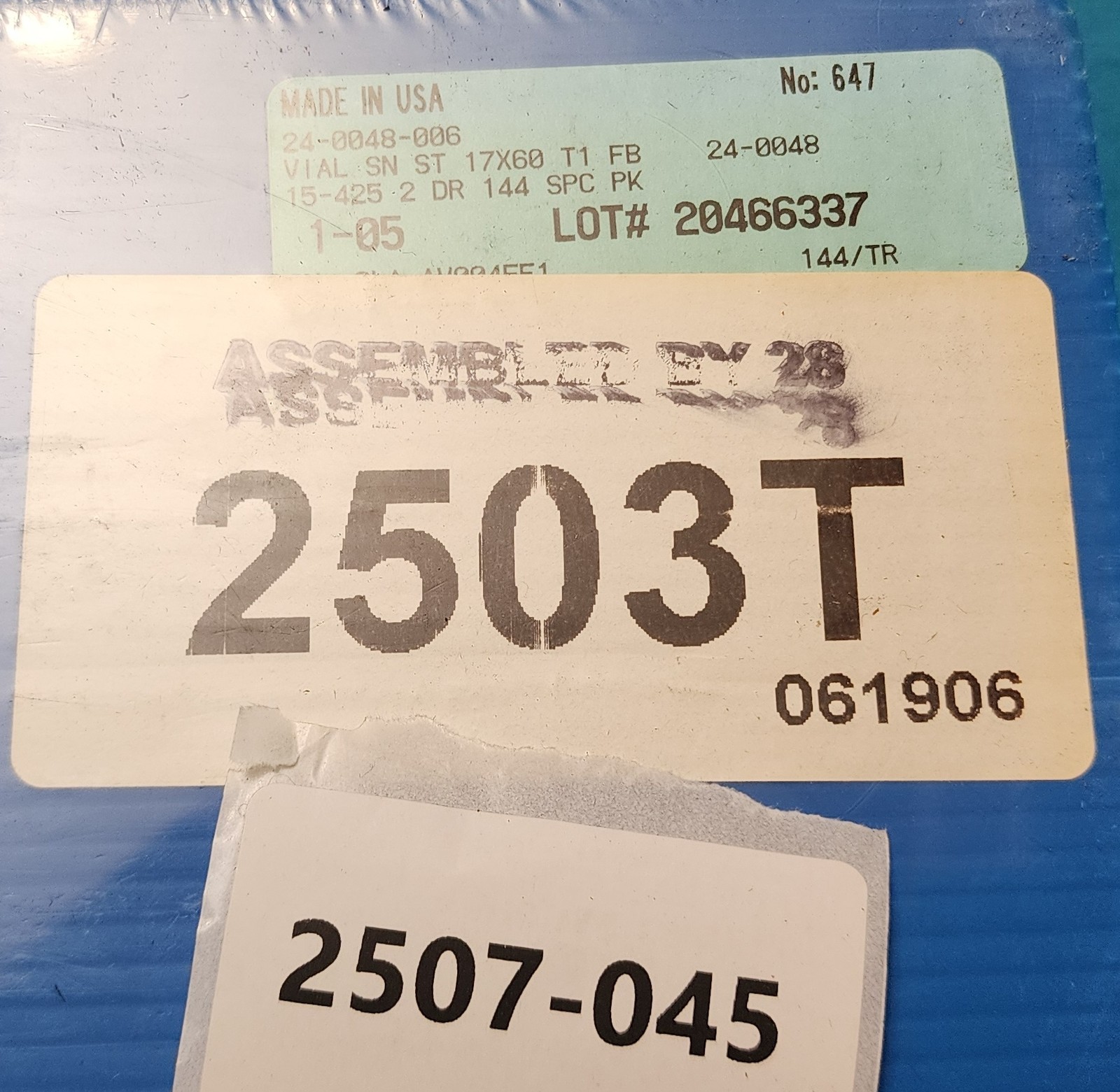 Qorpak 2503T Sample Vials with Fluoropolymer Resin-Lined Caps Case of 144 – NOS