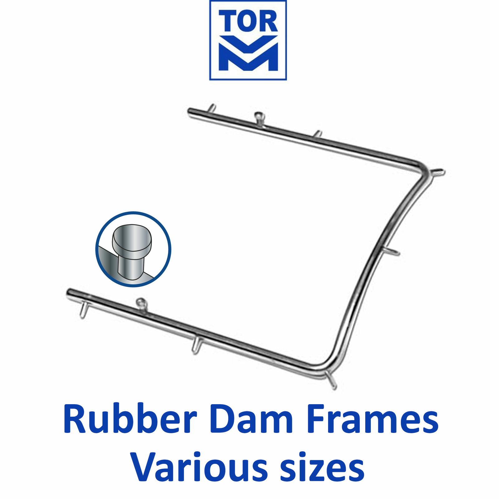 Dental Instruments Rubber Dam Frames Stainless Steel Various Sizes TOR VM