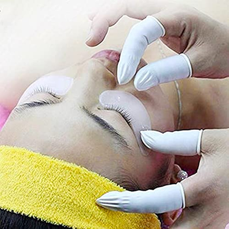 400 Count Latex Finger Cots Large Fingertip Gloves Disposable Finger