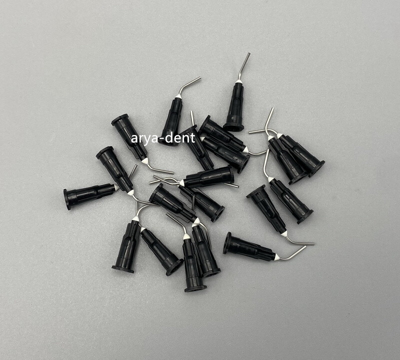 Dental Acid Etch Flow Prebent Needle tip for Irrigation Dispensing Syringe Tips