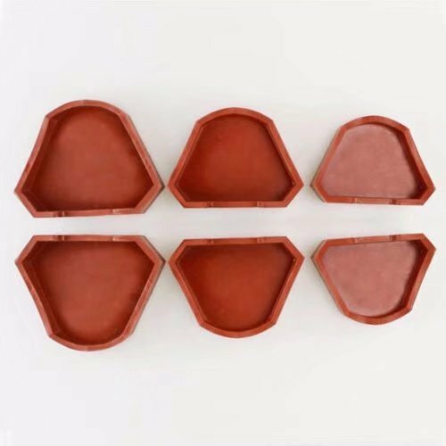 6pcs/1 Set Large/Medium/Small Lab Model Former Base Molds with Notches Red USA