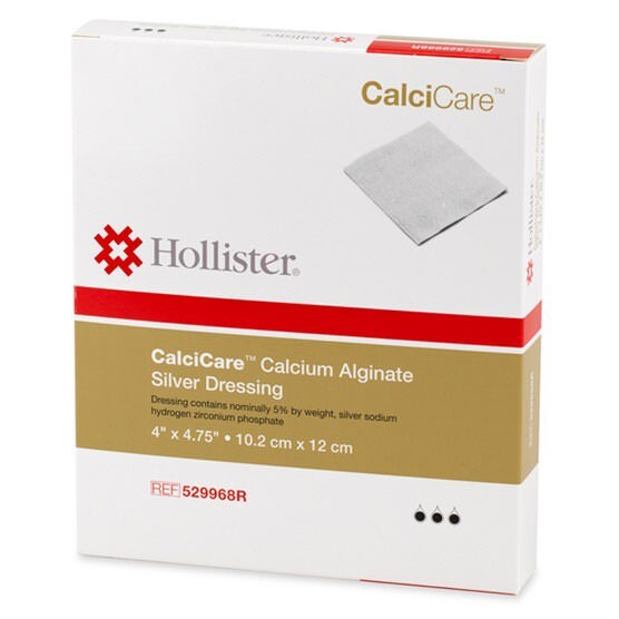 HOLLISTER CalciCare Calcium Alginate Dressing – Silver – 529968R – Case of 10