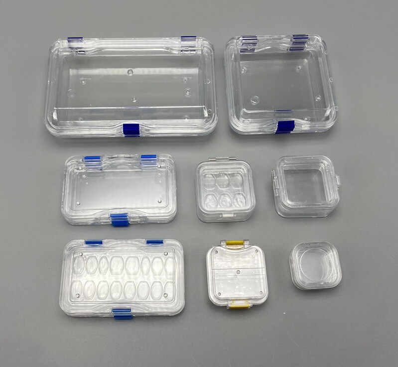 Plastic Dental Box Denture Storage Box with Membrane Hinge Display Jewelry Boxes
