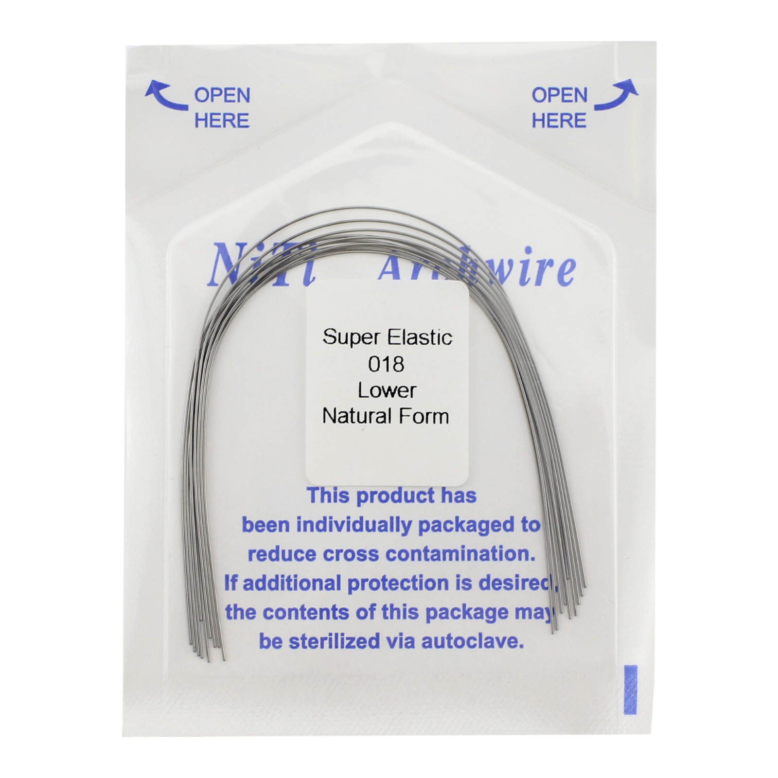 Arcos de Dental Ortodoncia Archwire Super Elastic Wire Natural Form Round 100PC