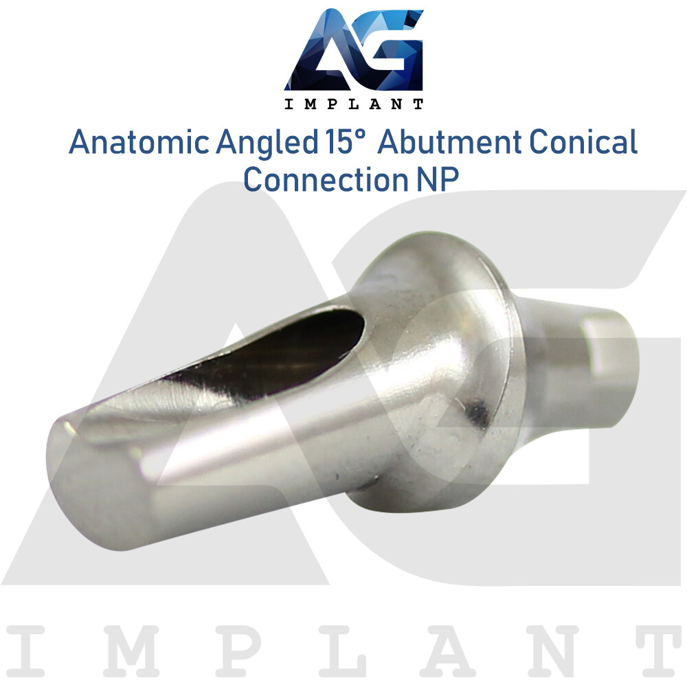 10x Titanium Anat0mic Angled Prosthetic 15° Narrow Platform NP Int Hex 2.25mm
