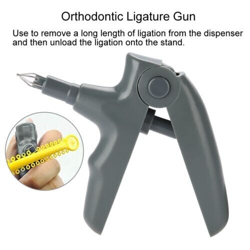 Dental Orthodontic Ligature Placement Ligation Gun/Elastic Tie Bands
