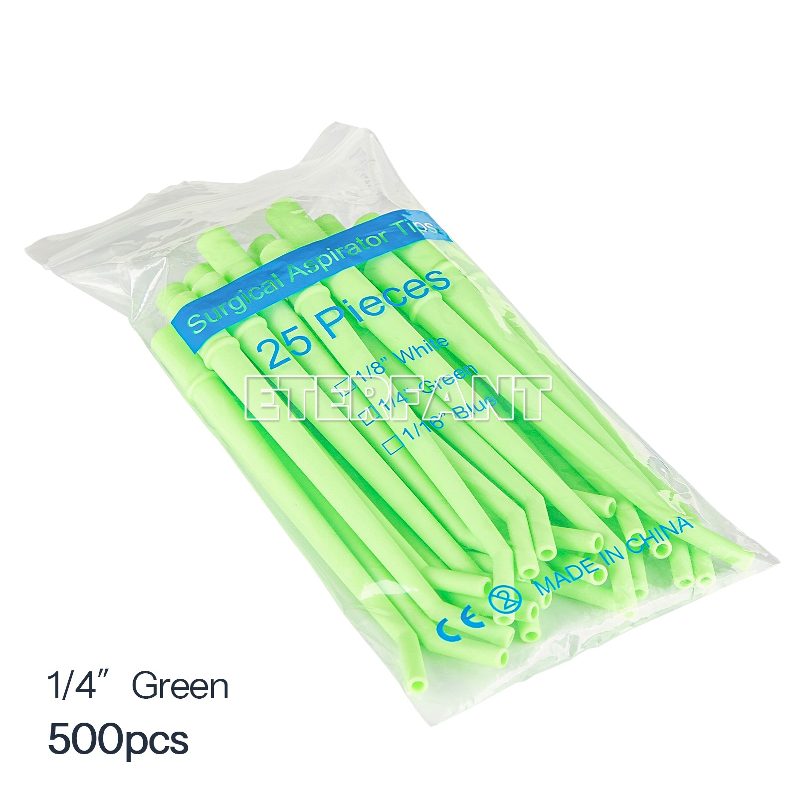 500Pcs Dental Aspirator Tips Tube Disposable Suction Saliva 1/4″1/8″1/16″
