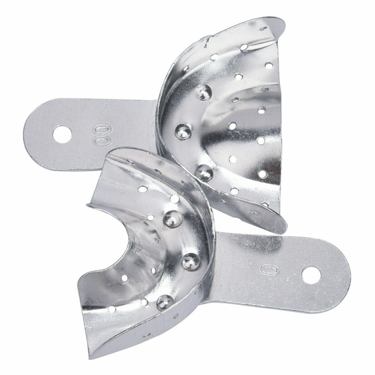 Dental Metal Impression Tray Bite Denture Alloy With Holes Perforated Instrument