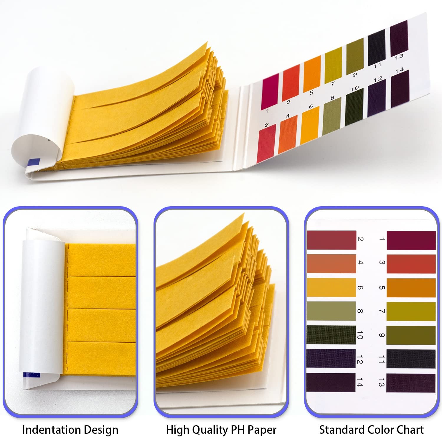 400Pcs pH Indicator Test Strips 1-14 Laboratory Paper Litmus Tester Urine Saliva