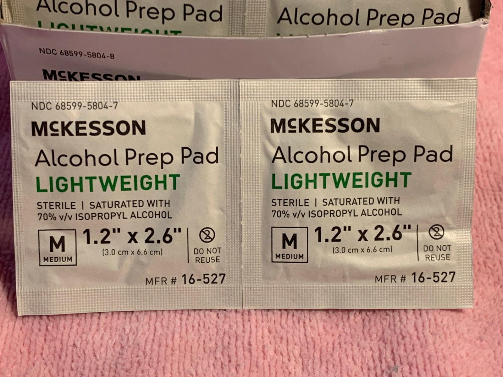 Alcohol Prep Pads Medium ~ Saturated Wipes ~ Individually Wrapped Sterile 200ct
