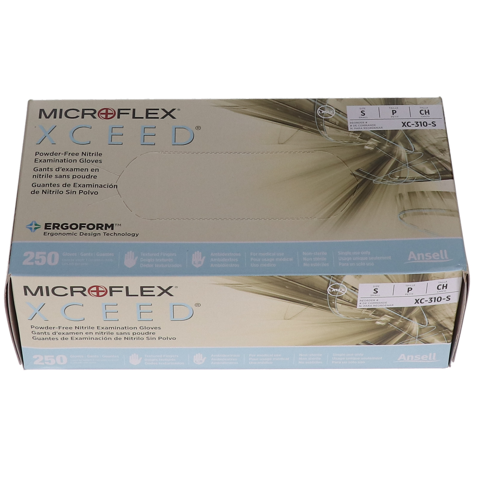 Microflex XC-310-S XCEED Nitrile Exam Gloves Powder-Free Small 250/Box