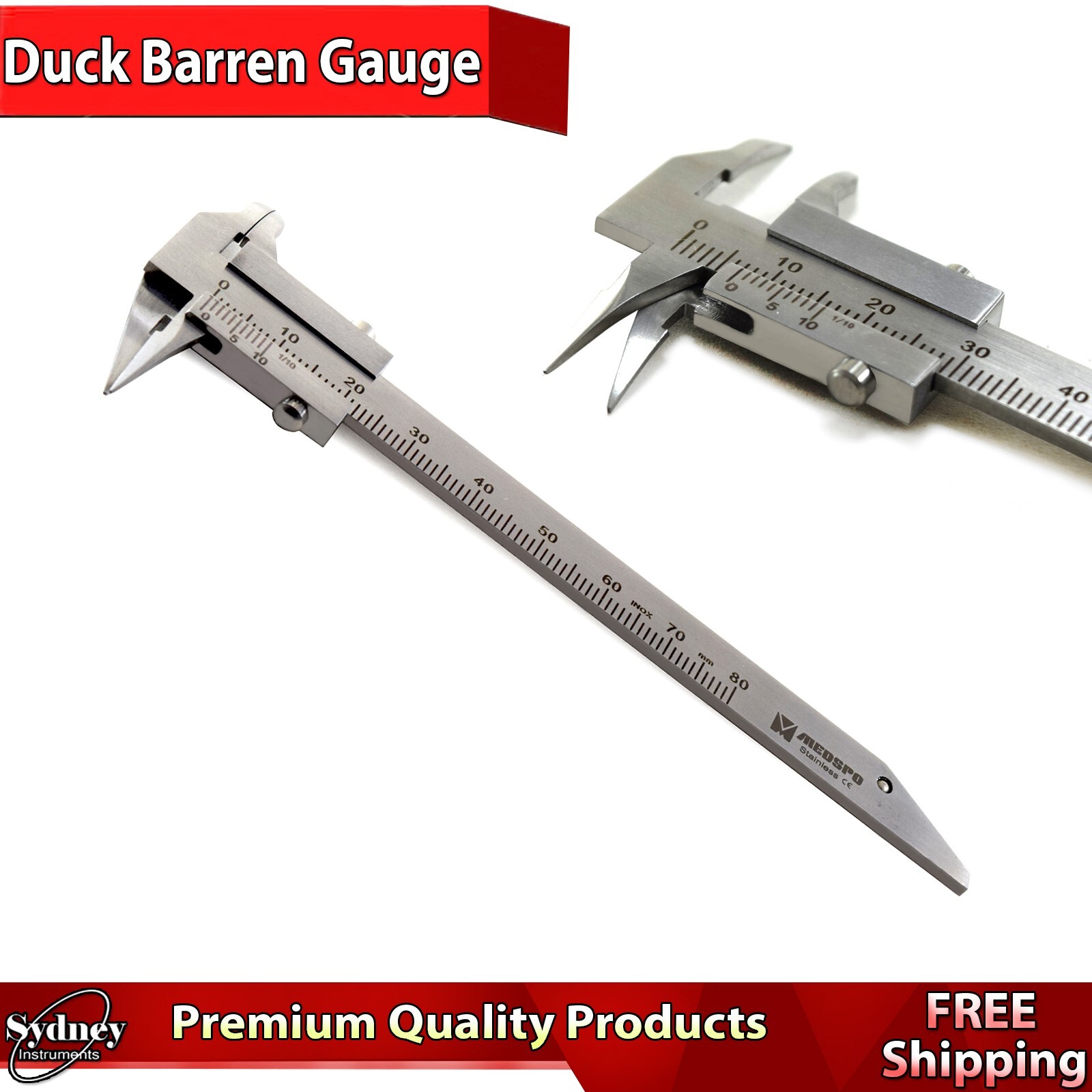 Bone Measuring Wax Calipers Dental Orthodontic Gauges Sliding Lab Tools