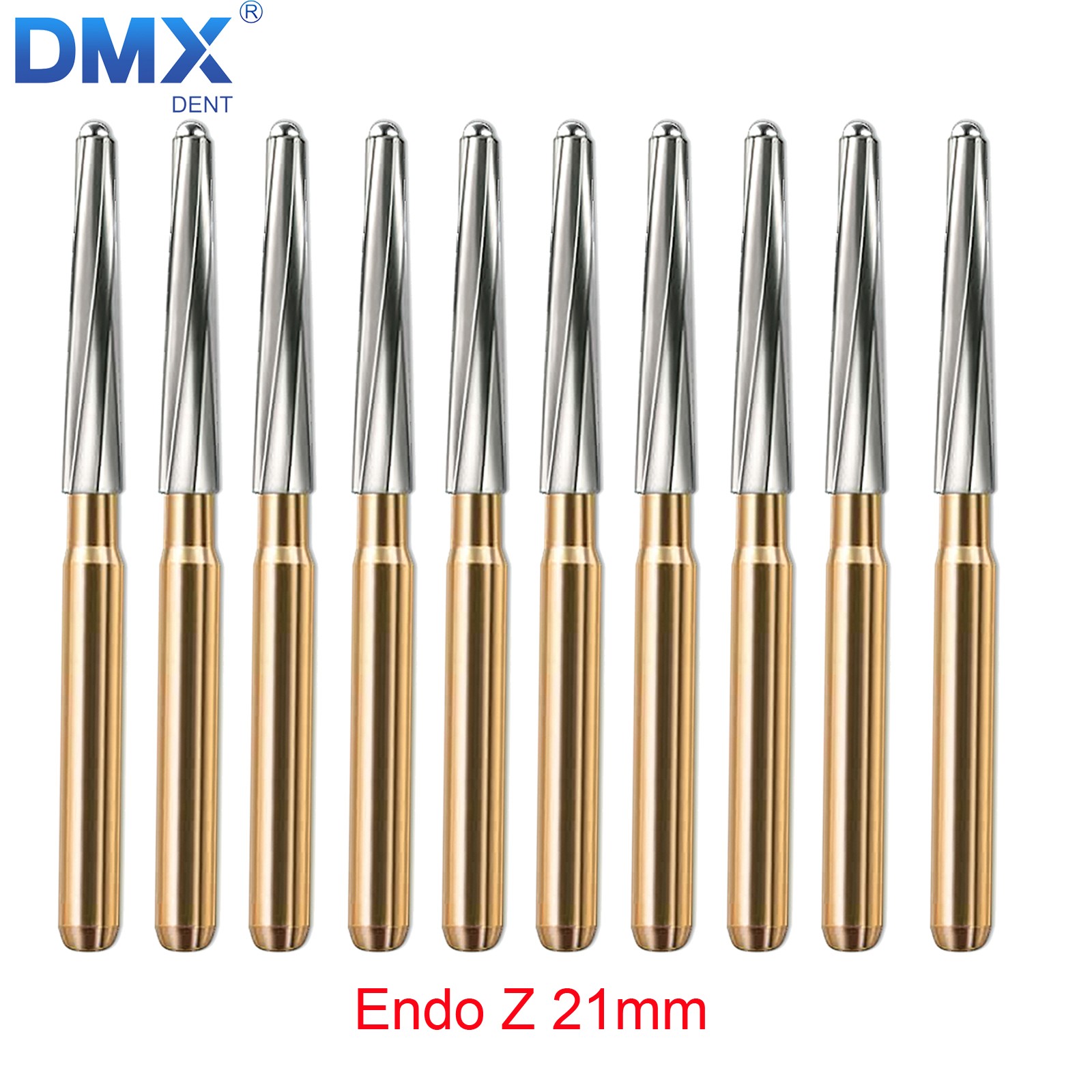 Dental ENDO-Z/Zekrya Bur Carbide Tungsten Steel Drill FG Gold Burs 21/23/25/28mm