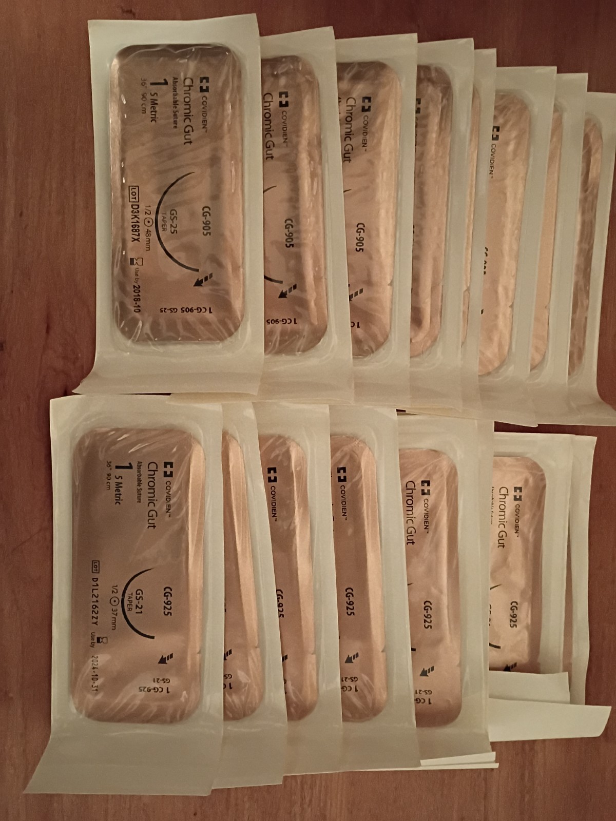 (32) Suture Packets for Veterinary Training, Farm use, Taxidermy & Survivalists