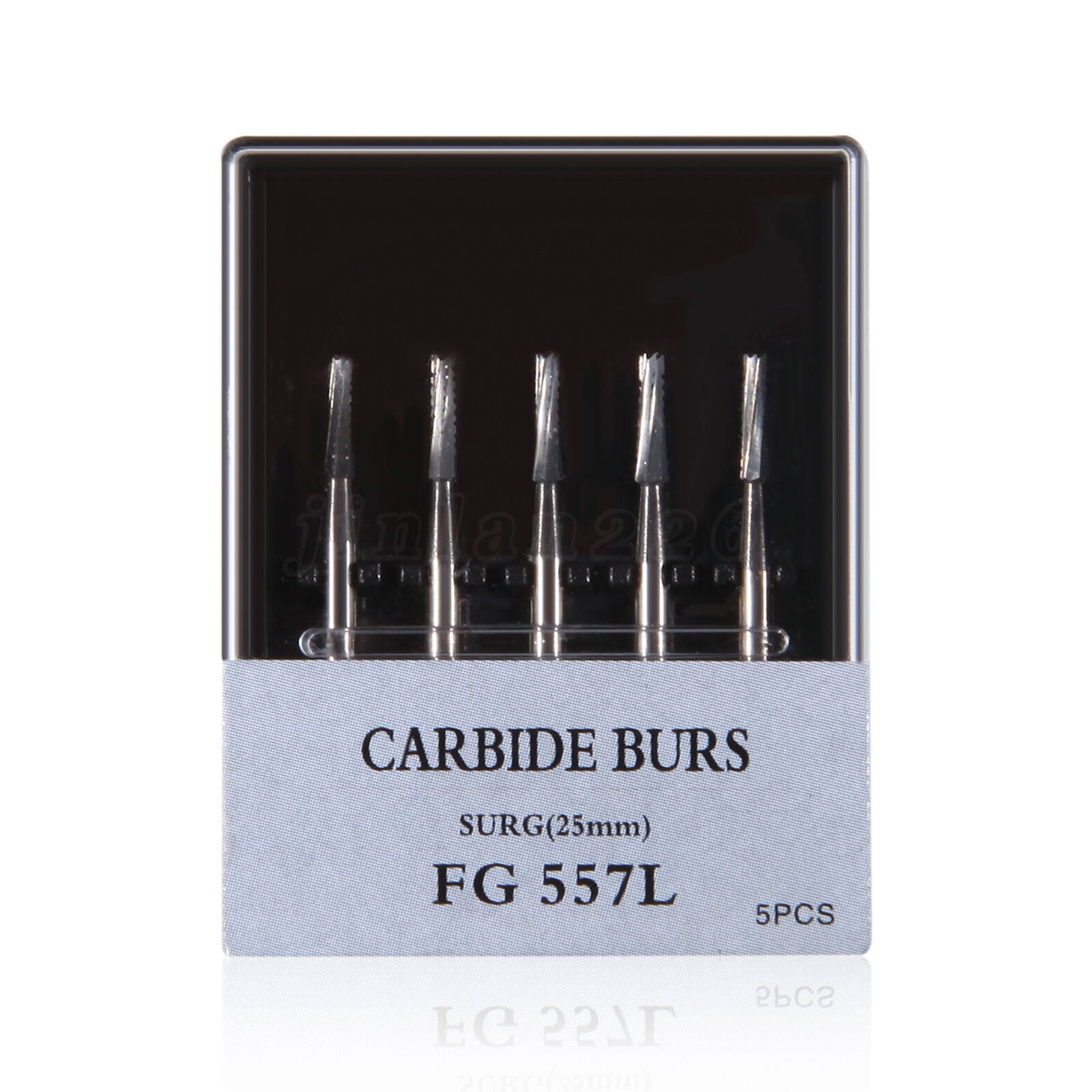 50pcs Dental Surgical Burs Carbide Bur FGOS 557 Straight Fissure FG SURG 25mm