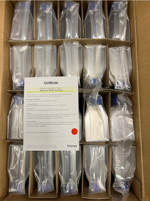 156367 Thermo Sci Nunc EasYFlask, 25 cm SQ Cell Culture, 200/case FREE Shipping