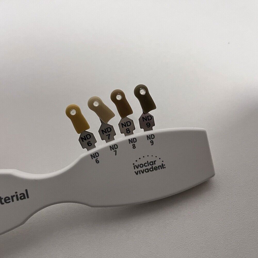 Dental IPS Natural Die Material Shade Guide Ivoclar Vivadent ND1-9 Abutment