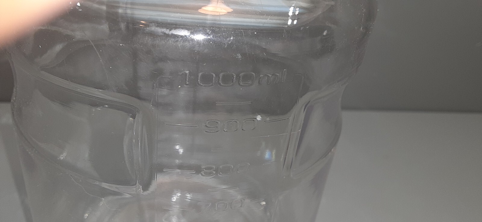 1000mL Storage Bottle /plastic/orange screw on cap/ single /unsealed