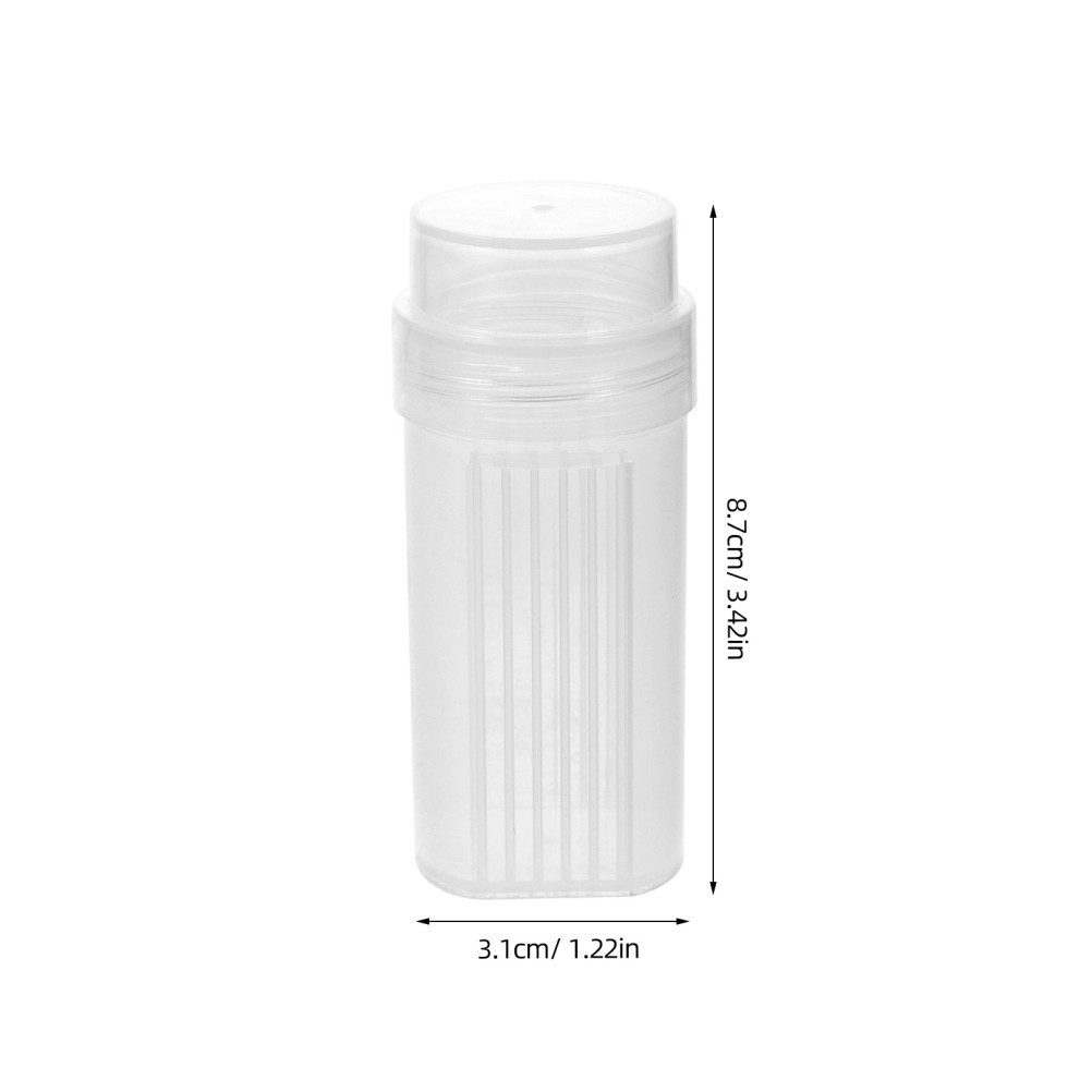 6 Pcs Staining Tank for Slides Lab Microscope Supplies Clear Plastic Jar