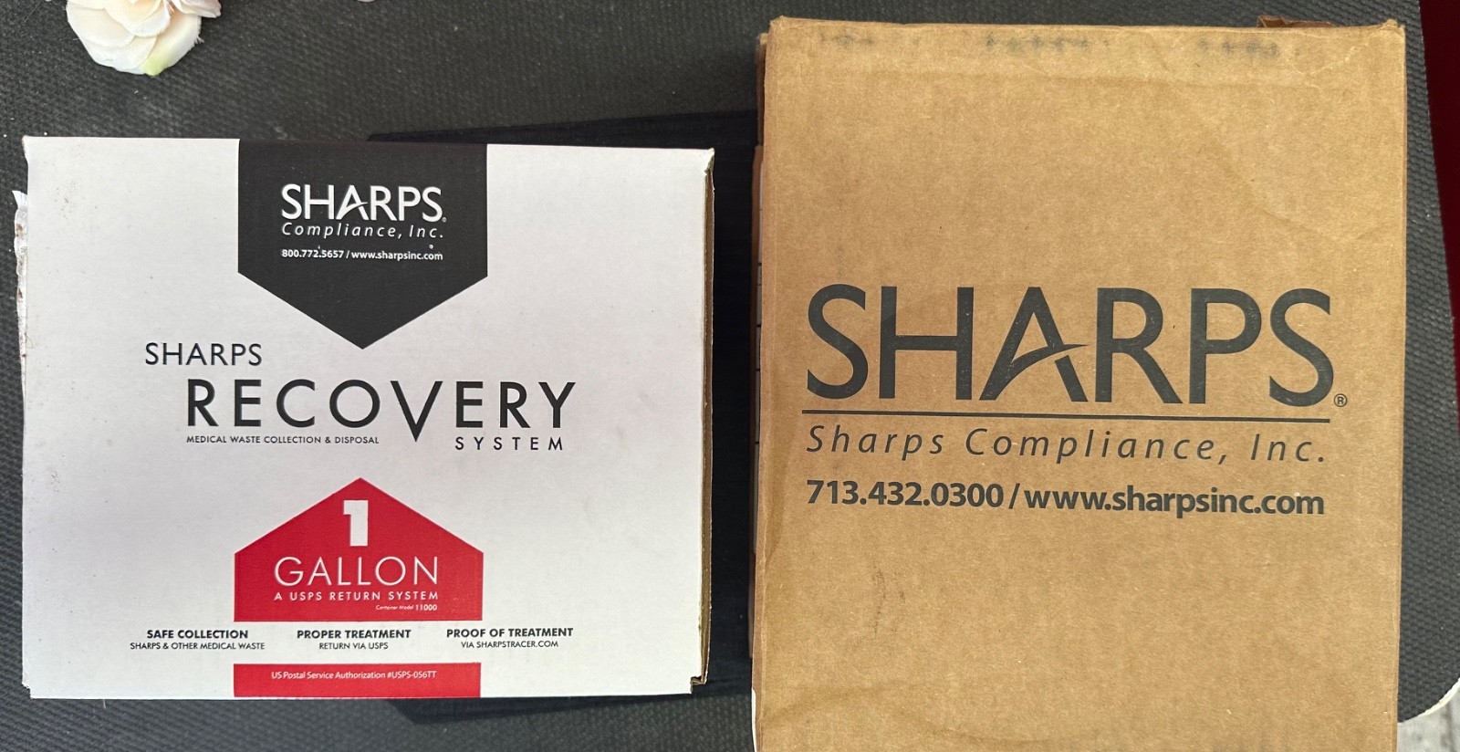 Sharps 1 Gallon Medical Waste Recovery System Model 11000 (2947) New EB-1151