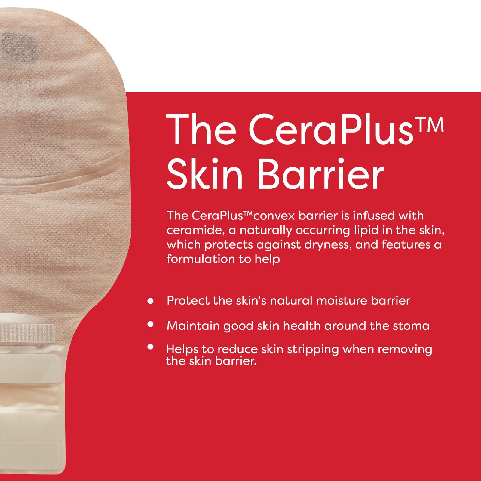 Hollister CeraPlus Flat 12″ Drainable Ostomy Pouch 10 Pack Cut-to-Fit Adhesive B