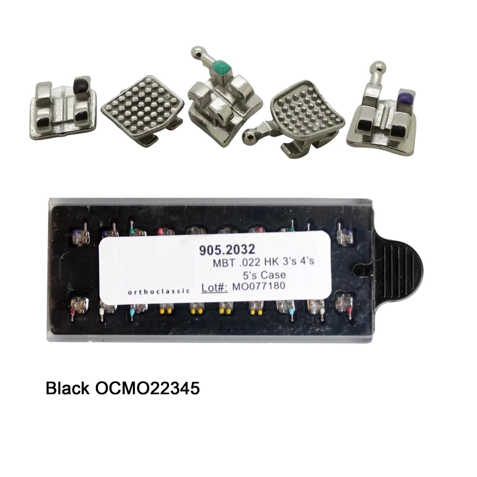 Dental Orthodontic Brackets Metal Braces Roth MBT 018 022 345 Hook Mini Twin MIM