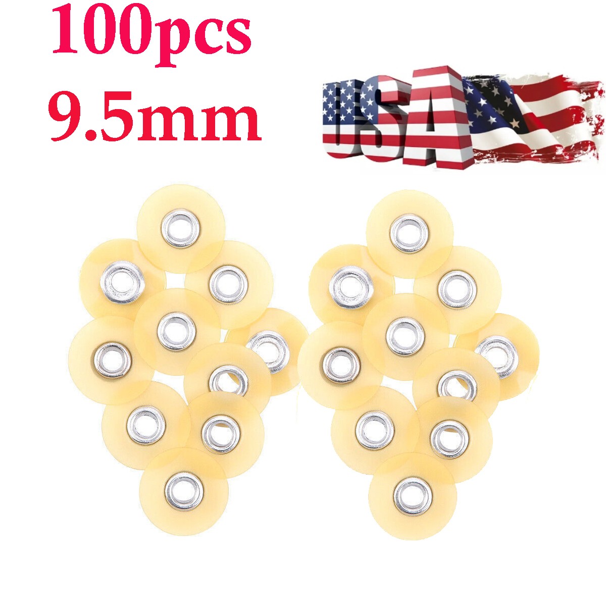 100pcs Dental discs Sof-Lex Composite Finishing Polishing Discs 9.5mm Superfine