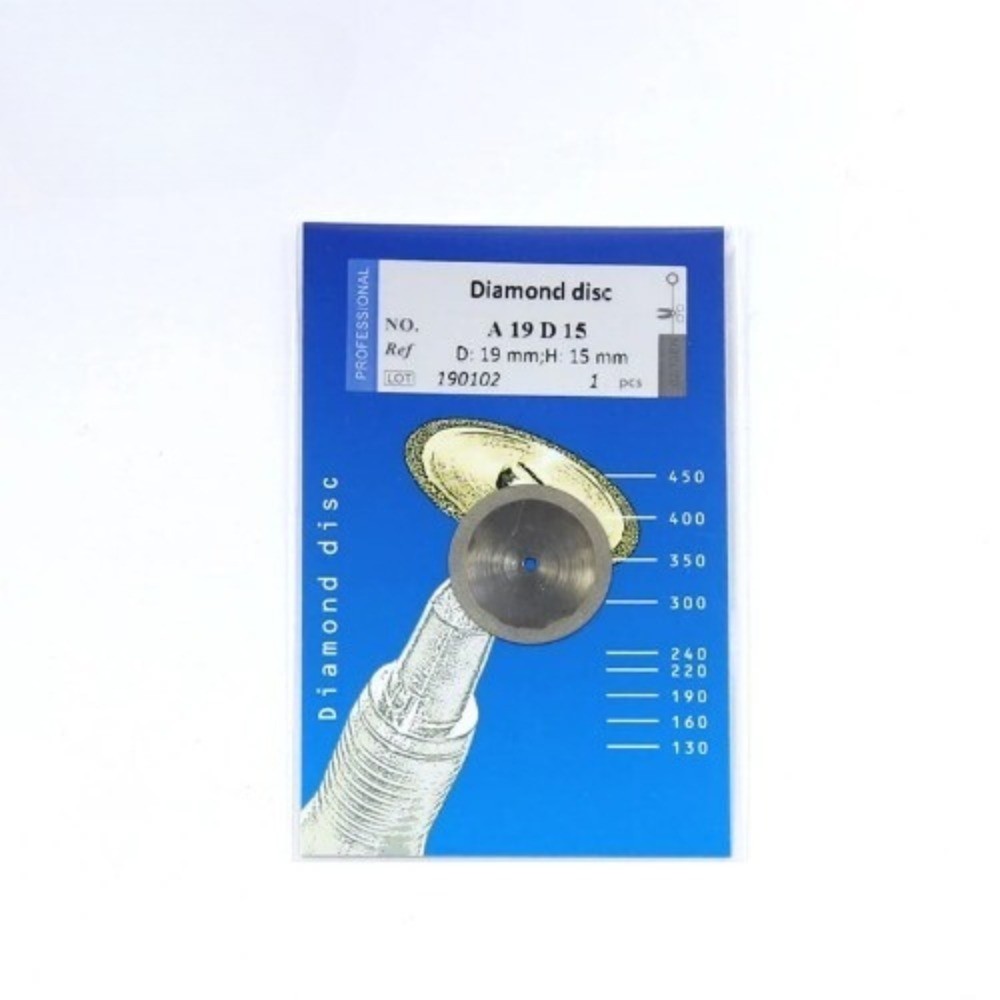 10 Pcs Dental Diamond Disc Extra Thin 0.15mm Double Sided Grind Polish Drill CE