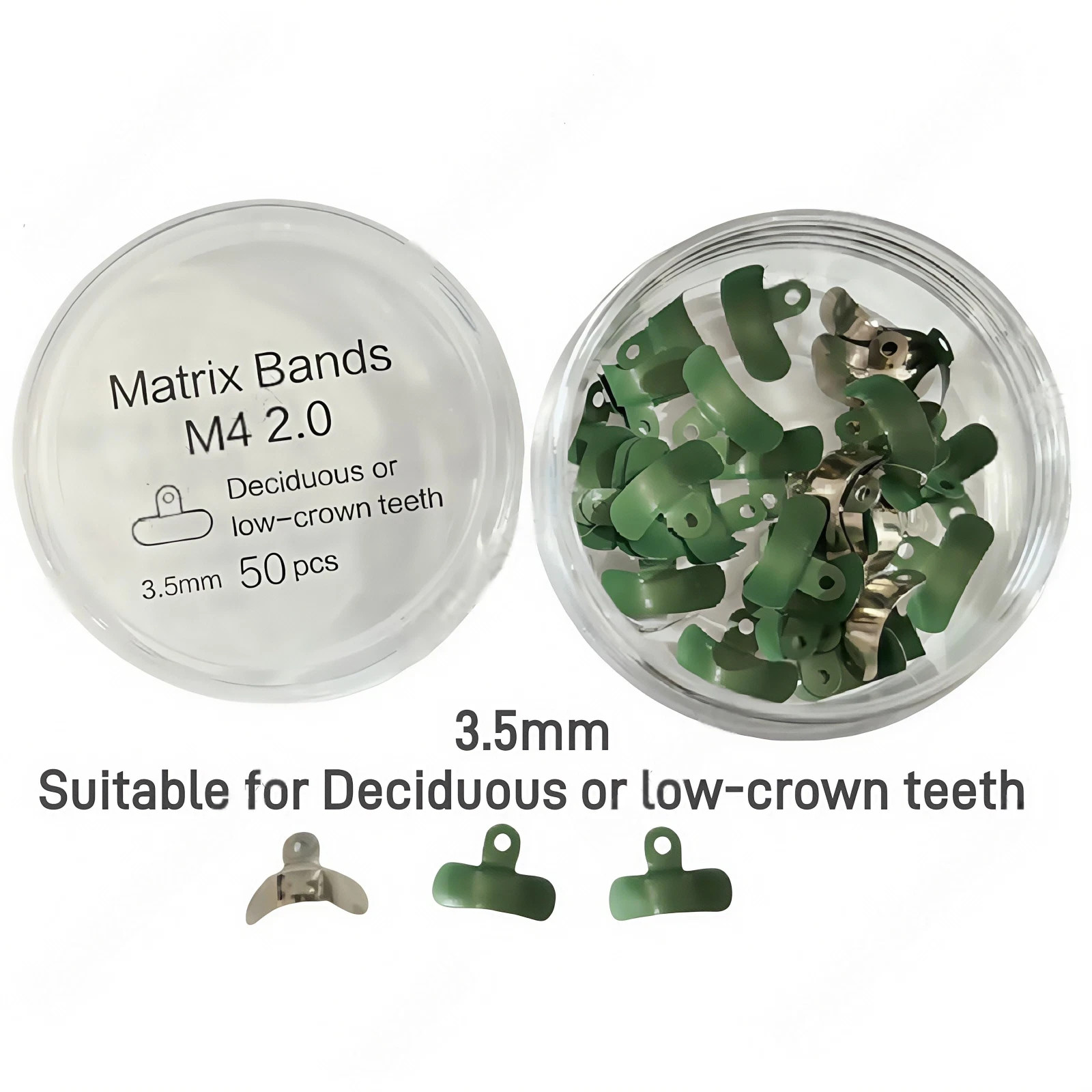 50 Pcs Dental Lab Non-Stick Matrices Coating Fit Garrison Full Curve Matrix Band