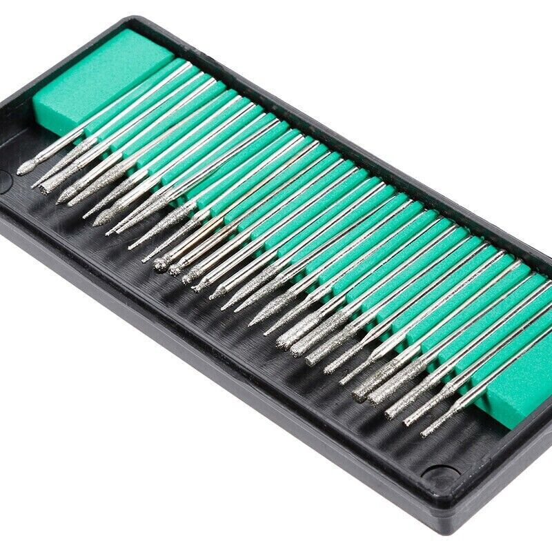 Dental Lab Product Titanium Diamond Burrs Bit 2.35mm Rotary Bur Drill Bits Tooth