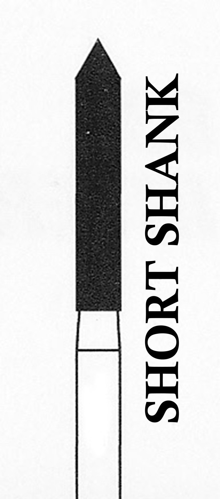 CROSSTECH Dental Diamond Short-Shank-BEVELEDCYLINDER-886/016SC MC9LXC 5Burs