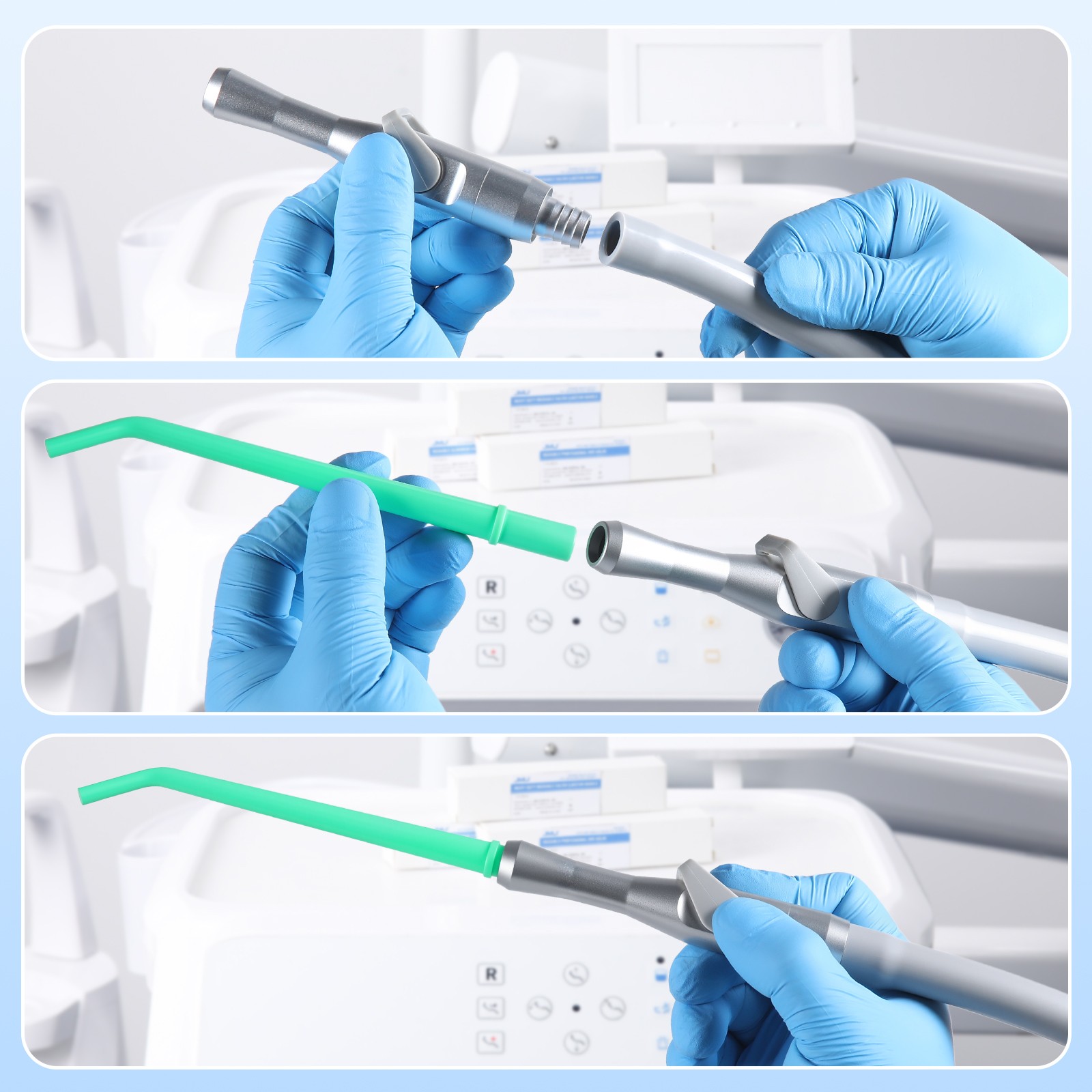 Dental Saliva Ejector Suction Valve Adapters Universal HVE/SE Tip Adapto