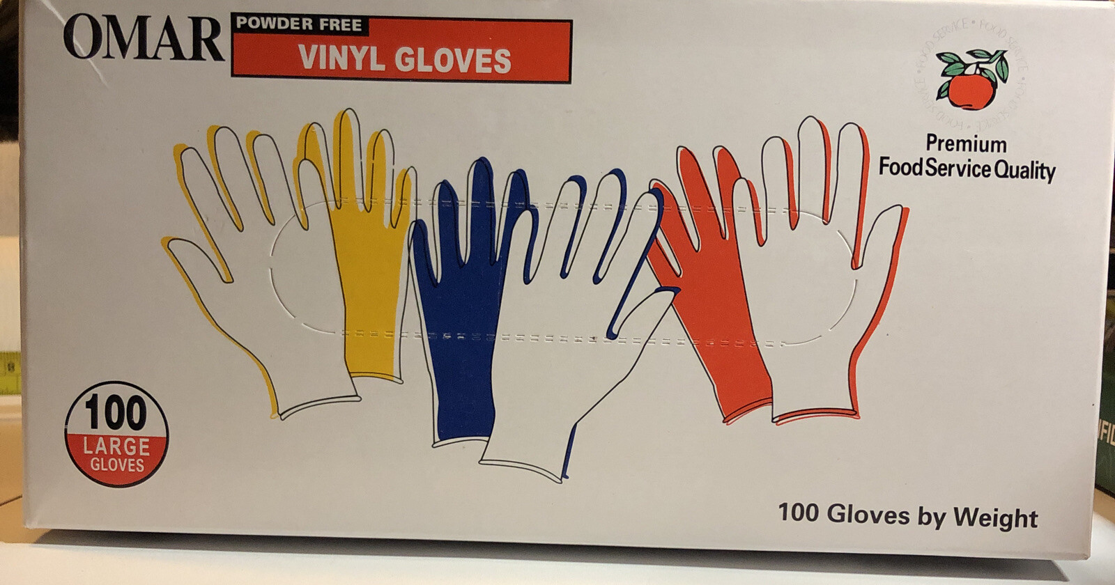 omar vinyl GLOVES 100 Large Gloves