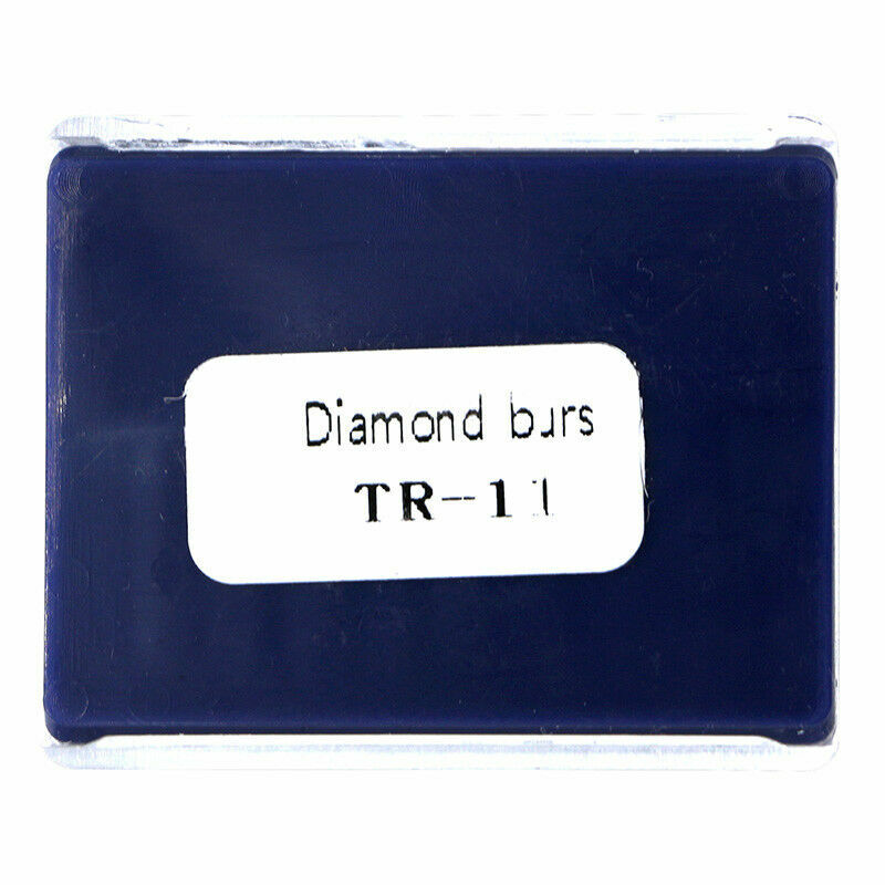 10PCS Diamond Burs TR-11 Medium FG 1.6mm for High Speed Handpiece bomaoer